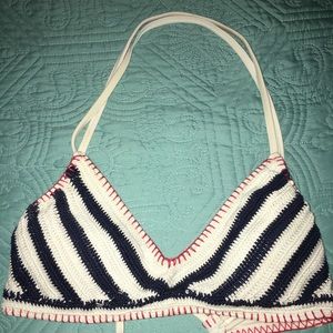 Crochet: red, white & blue bikini